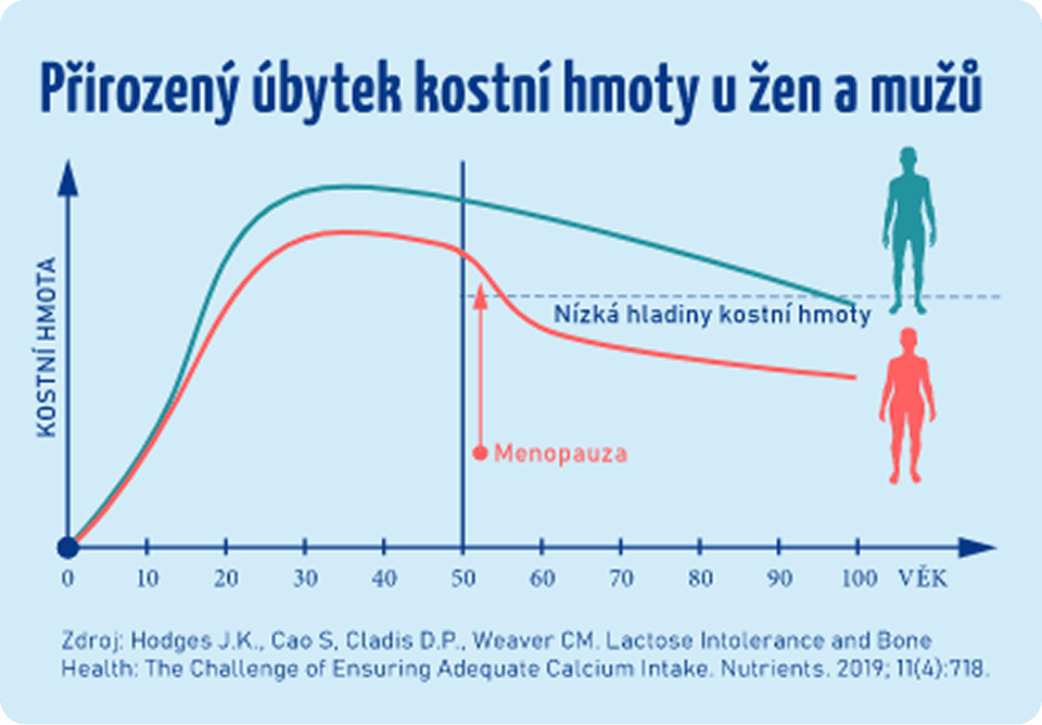 Graf úbytku kostní hmoty